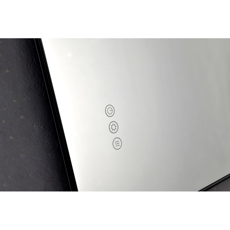 LED Bathroom Vanity Mirror With Backlight For A Stylish And Functional Bathroom Experience, Gun Ash, 24" x 32"