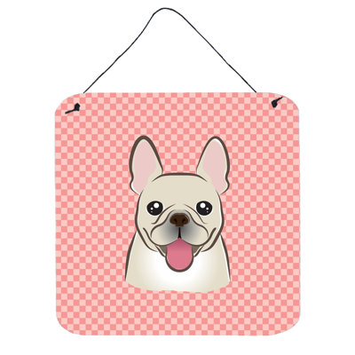 « damier français bouledogue » par denny knight, impression sur plaque
