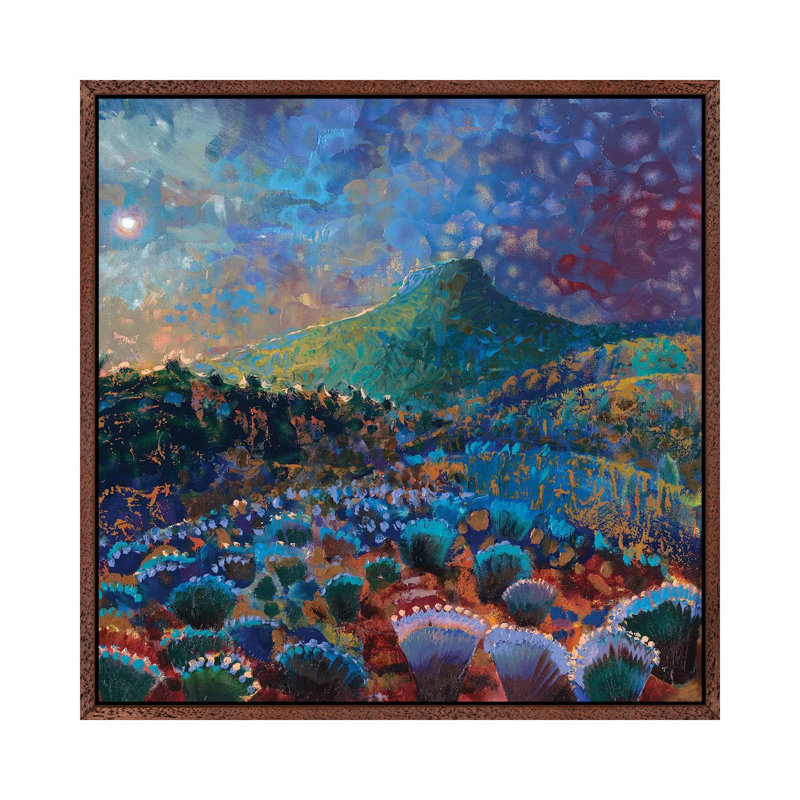 Coyote Springs Ranch by Iris Scott - 1 Piece Painting on Canvas, 66.04 cm H x 66.04 cm W, Brown Floater Framed