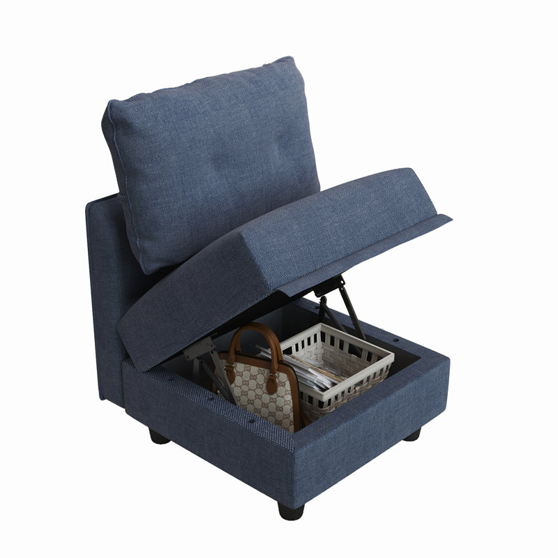 Bernhart 25.6 Wide, Navy Blue 100% Polyester