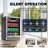 24" Beverage Refrigerator with Glass Door – LED Touch Panel, Adjustable Shelves, 34–64℉, Built-In or Freestanding Wine & Beer Fridge, Under Counter Design