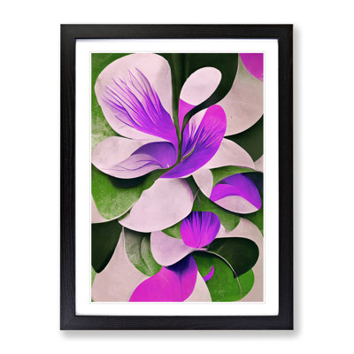 Abstract Flowers No.4 - Single Picture Frame Print