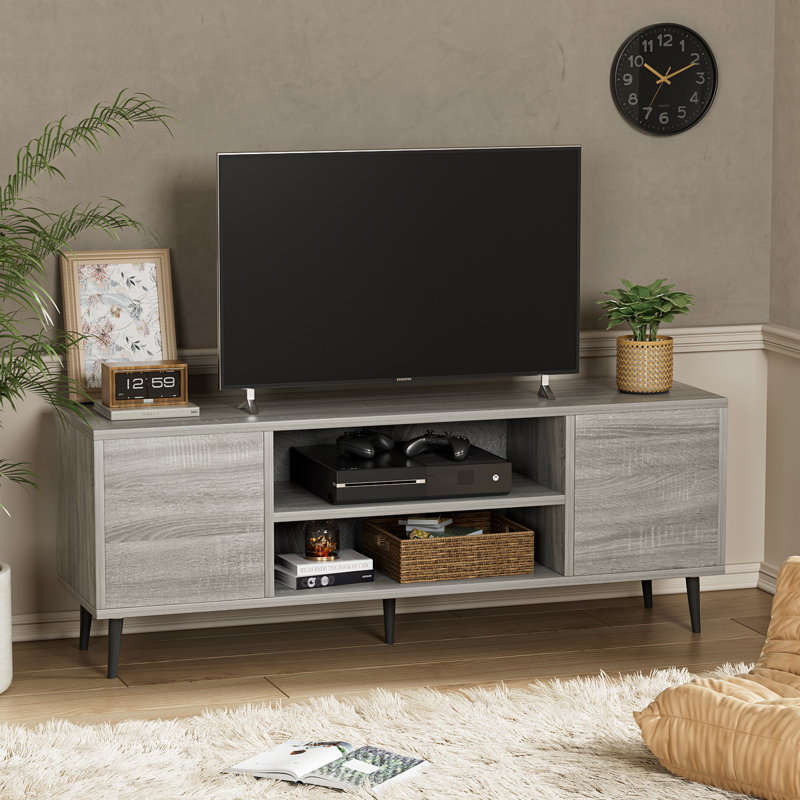 Aronoff 58'' Media Console for TVs up to 65", Slate Gray