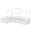 Lit plateforme simple avec trois tiroirs de rangement Bladric-91903842