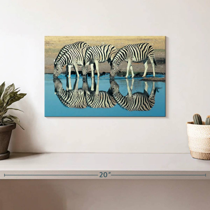 Brampt Etosha Burchell's Zebra, 8" H x 12" W