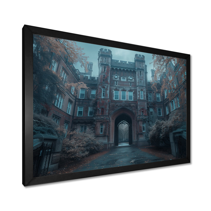 Décoration grise I de l'Université Gray, H 12 po x l 20 po, Cadre photo noir simple
