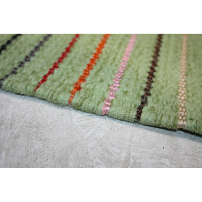 Deason Striped Wool Hand Woven Area Rug, Runner 80 x 280cm
