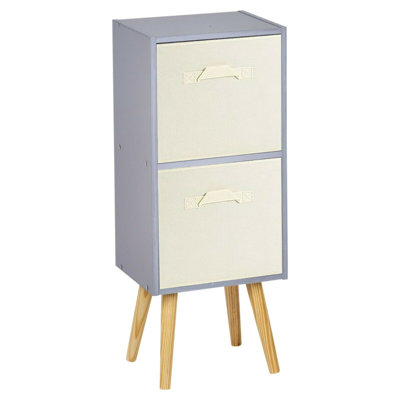 Melvyn 75cm H x 30cm W Wood Cube Bookcase