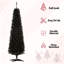 Slim Xmas Tree With Realistic Branch Tips And Plastic Stand,Artificial Christmas Tree-121122704-121122701