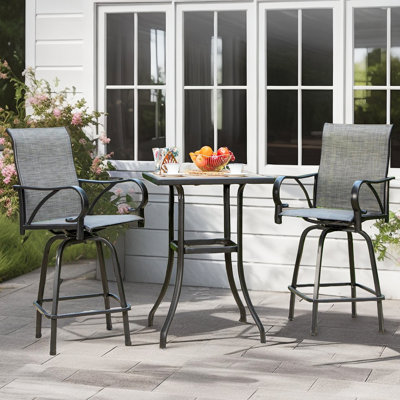 Square 2 - Person 32" Long Bistro Set