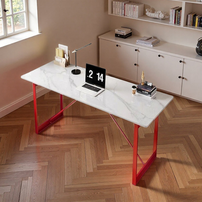 Bureau d'écriture Modern Light, Rouge, H 29,52 po x l 47,24 po x P 23,62 po