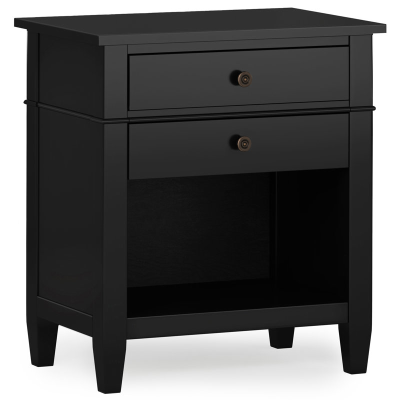 Table de chevet - noir, Rustique / Noir