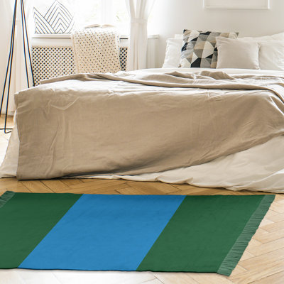 Chenille Striped Indoor Rug