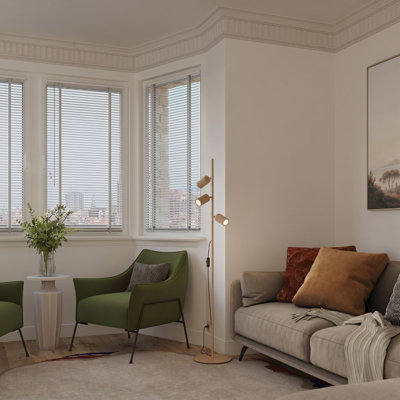 Karbon Powder Coated Column Floor Lamp