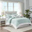 Housse de couette 100% coton - très grand / très grand avec broderie corail et literie à bordure-120478448