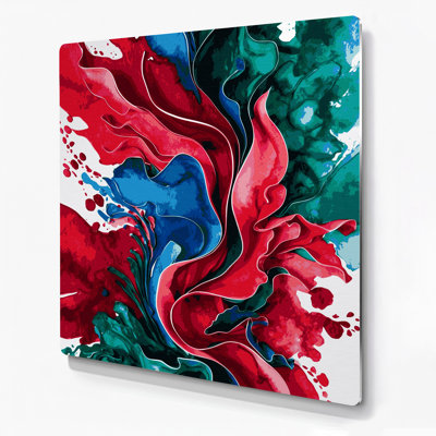 Watercolor Abstract 71 Gray Metal Wall Art