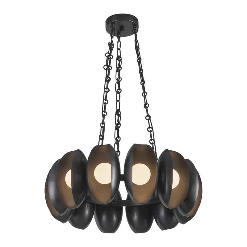 Cortez 25-in Brass dimmable LED Chandelier, Oil Rubbed Bronze