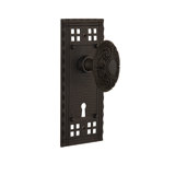 Craftsman Plate with Decorative Keyhole and Victorian Door Knob
