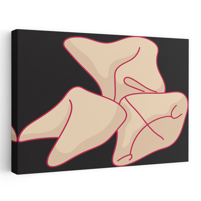 Lucky Fortune Cookies, art mural contemporain, 40" H x 60" W