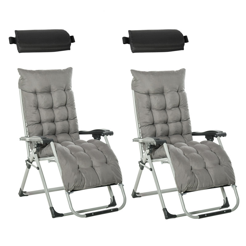 Outdoor Lounge Chair, Dark Grey