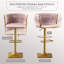 Tabouret de bar rotatif à hauteur ajustable Bengal-1657480229