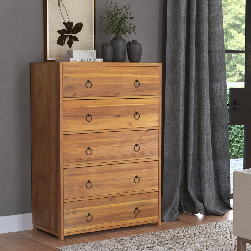 Lark 5 Drawer Dresser, Natural