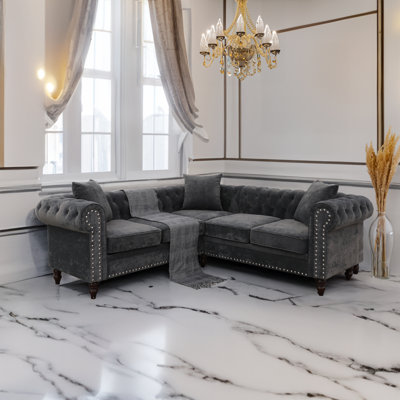 Agrim Upholstered L-Shaped Sectional Symmetrical