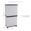 Armoire de rangement verrouillable avec 3 tablettes réglables - gris - 48 po (1,2 m)-585303505