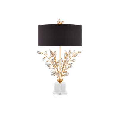 Lampe de table en cristal Forget-Me-Not 33,75 po