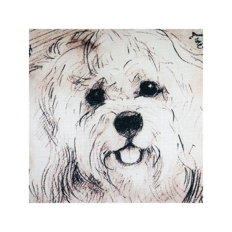 Coussin intérieur/extérieur « havanese dog » Naples