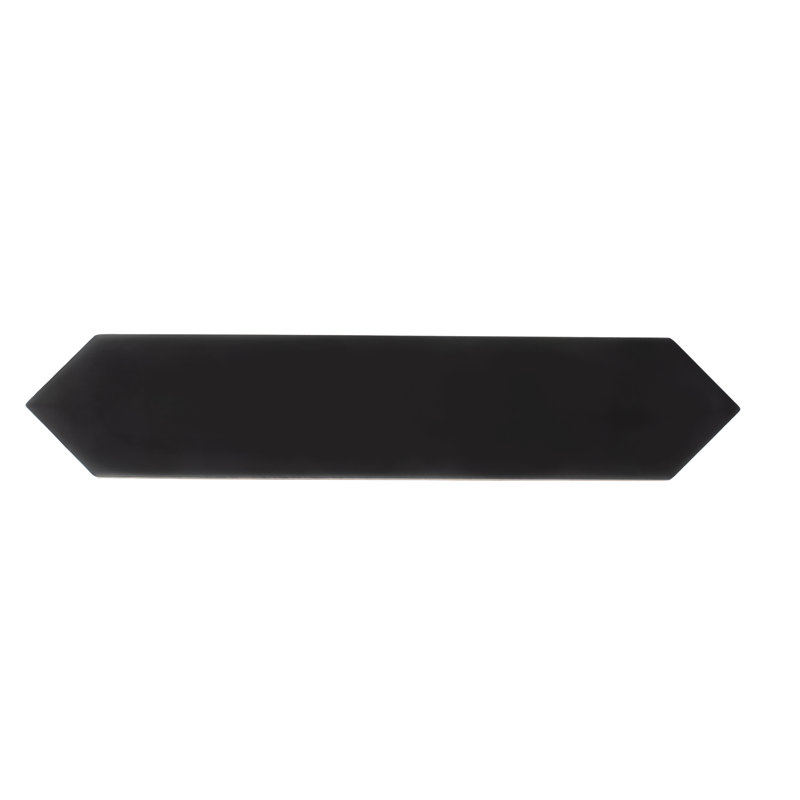 Piquet 2'' W x 10'' L Ceramic Singular Tile, Black