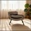 Chaise longue rembourrée pliable avec pieds robustes