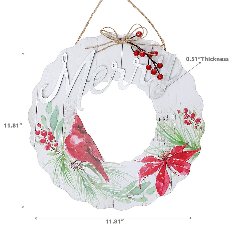 Couronne en bois Cardinal Hanger