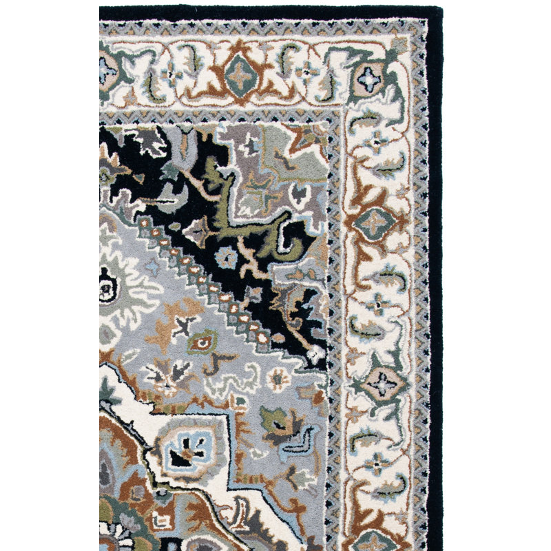 Tapis oriental en laine touffeté à la main Delara, Rectangulaire 3 pi x 5 pi