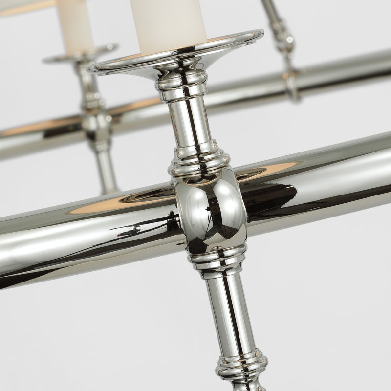 Classic 8 - Light Chandelier, Polished Nickel