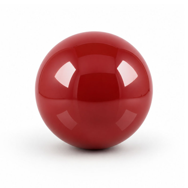 Sphère Railyn Pergande Bola Blanco / P 3 po, 3" H x 3" W x 3" D, Red, 1
