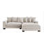 Canapé modulaire surdimensionné deux pièces faisant face à la droite pour le salon Luxe, canapé en L de 102,4 po avec méridienne, revêtu de velours côtelé-1696730237