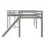 L-Shaped Loft Bed With Ladder And Slide-728038386
