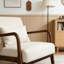 Chaise d'appoint moderne avec structure en bois-451909509-451909625