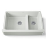 Whitehaven® 36" L x 22" W Double Basin Farmhouse Kitchen Sink