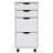 Jennasis vidaXL MOSS 4-Drawer Chest with Wheels, Solid Pinewood, 13.4"x15.4"x25.8"-1985047490