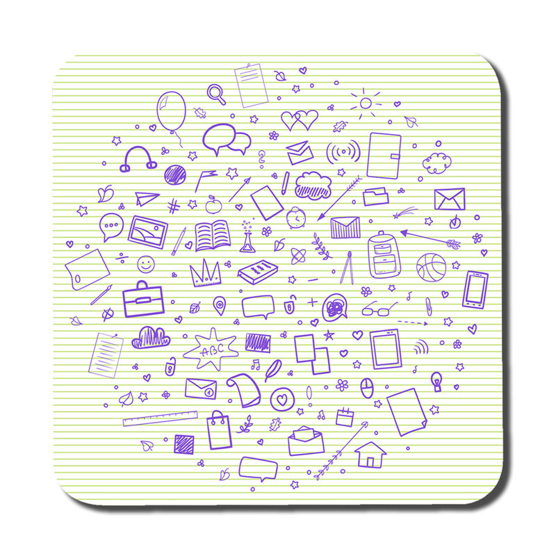 Square 6 Piece Coaster Set