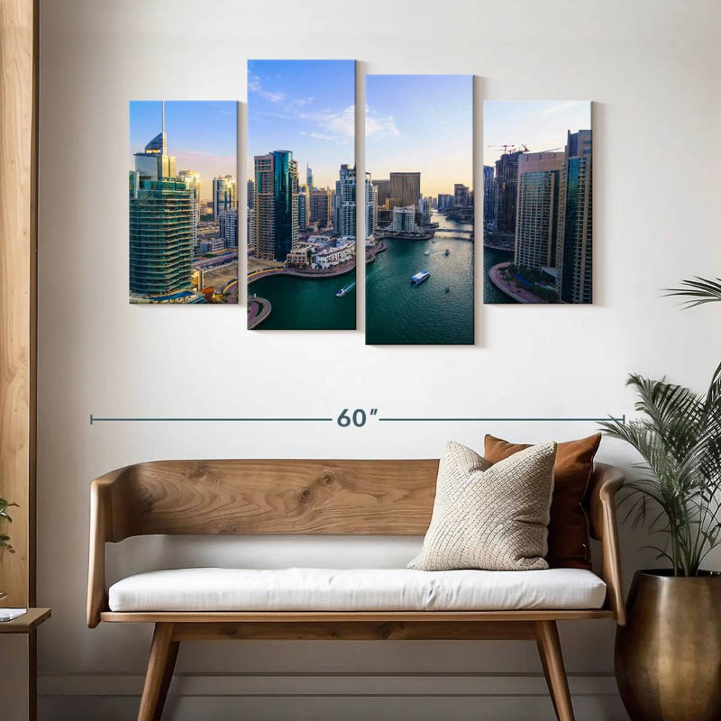 Nicci Dubai Blue Marina, 32" H x 52" W