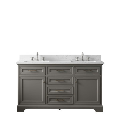 Currahee 60" Double Bathroom Vanity Set