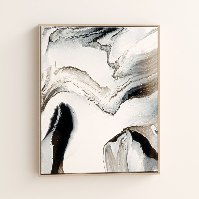 Flow 14 by Chalie MacRae - Painting on Canvas, 102cm H x 76cm W, Timber