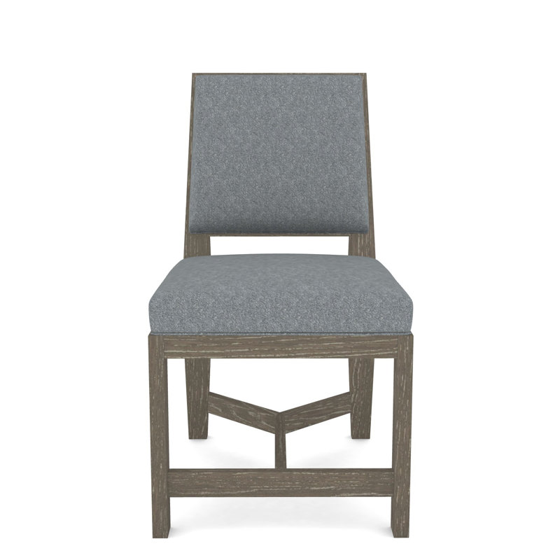 Thom Filicia Home Upholstered Back Side Chair, Hampton, Ian Pewter