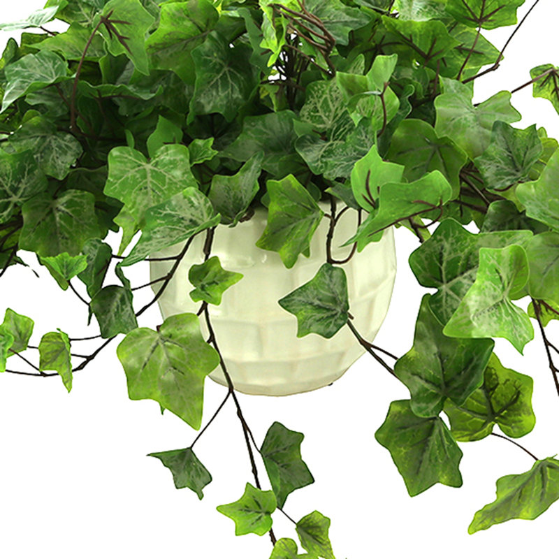 Verdant Vines Faux Ivy Plant in Ceramic Pot