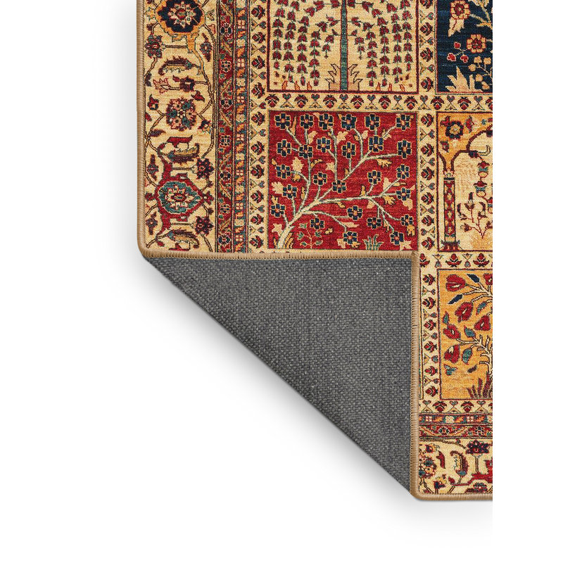 Tapis abstrait à motif abstrait moderne, Rectangle 5 pi x 8 pi