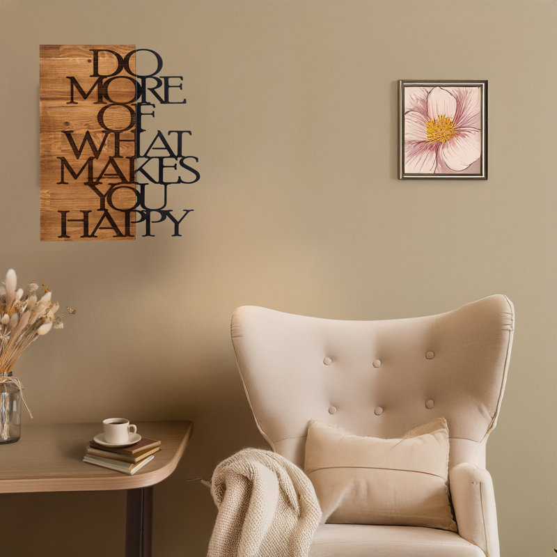 Décoration murale en bois et métal