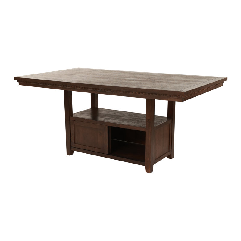 Echof 74.6'' L Rectangular Dining Table with Storage